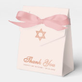 Ballotins Bat mitzvah Rose Rose Gold Star de David Merci (Verso)