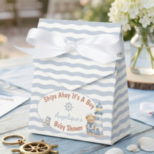 Bateau à Voile C'est un Garçon Baby Shower