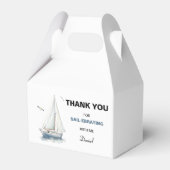 Ballotins Bateau à voile modifiable Anniversaire Boîte Gable (Verso)