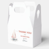 Ballotins Bateau à voile modifiable Anniversaire Boîte Gable (Ouvert)
