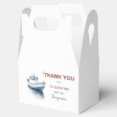 Ballotins Bateau modifiable Anniversaire Gable Box/ Ballotin (Ouvert)