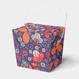 Ballotins Batik coloré Illustration Nature Motif Floral