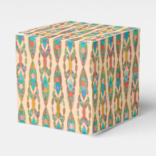 Ballotins Batik Tribal - Peach rose et Turquoise