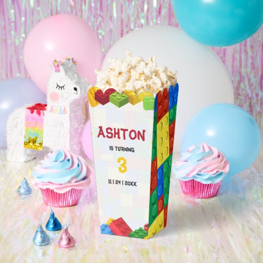 Ballotins Bâtiments Blocs Anniversaire Invitation, Garçons A (Fête)