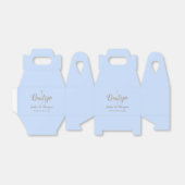 Ballotins Bautizo Blue Gold Cross Espagnol Baptême Garçon (Déplié)