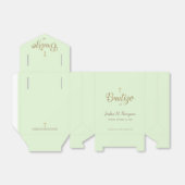 Ballotins Bautizo Green Gold Cross Espagnol garçon baptême (Déplié)