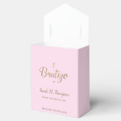 Ballotins Bautizo Pink Gold Cross Custom Spanish baptism  (Ouvert)