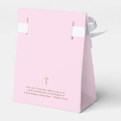 Ballotins Bautizo Pink Gold Cross Custom Spanish baptism  (Arrière)