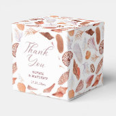 Ballotins Beach Seashells Aquarelle Côte Chic Mariage (Arrière)