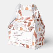 Ballotins Beach Seashells Aquarelle Côte Chic Mariage (Arrière)