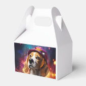 Ballotins Beagle dans un Casquette rose (Arrière)