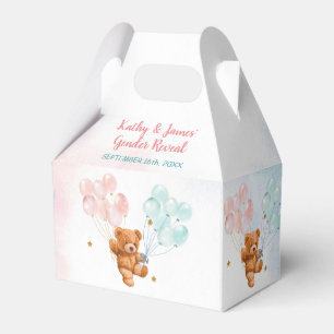 Ballotins Bear Genre Révéler rose et bleu Balloon