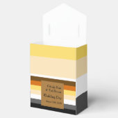 Ballotins Bear Pride Drapeau Or Gay Mariage Faveur Box (Ouvert)