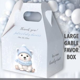 Ballotins Bearly Wait Polaire Ours Bleu Baby shower Grand