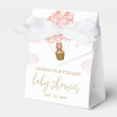 Ballotins Bearly Wait Teddy Ours Rose Girl Baby shower (Verso)