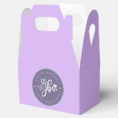 Ballotins Beau Ballotin de gâteau de biscuit violet clair (Ouvert)