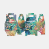 Ballotins Beau colibri entouré de fleurs (Déplié)