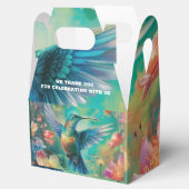 Ballotins Beau colibri entouré de fleurs (Ouvert)