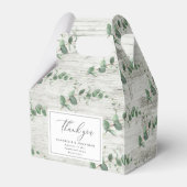 Ballotins Beau délicat mariage de feuillage d'eucalyptus (Arrière)