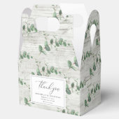 Ballotins Beau délicat mariage de feuillage d'eucalyptus (Ouvert)