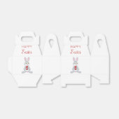 Ballotins Beau lapin de Pâques Oeuf de Pâques Rouge (Déplié)