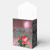 BALLOTINS BEAU ROSE ROSE ROSE, TURQUOISE BLEU DAMASK GEM MON (Ouvert)