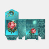 BALLOTINS BEAU ROSE ROSE ROSE, TURQUOISE DAMASK BLEU GEM MON (Déplié)