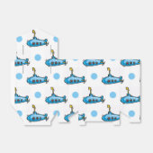 Ballotins Beau sous-marin en dessin, Bébé Pois Bleu (Déplié)