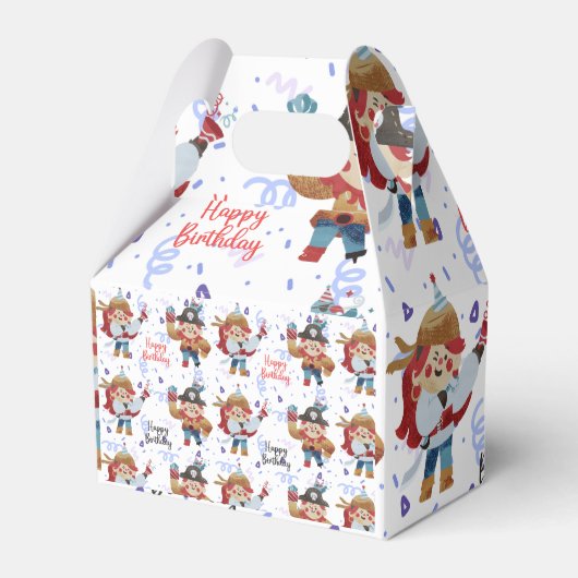 Ballotins Beau thème bleu et rouge pirate (Verso)