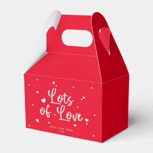 Ballotins Beaucoup d'amour + coeurs de couleur personnalisée