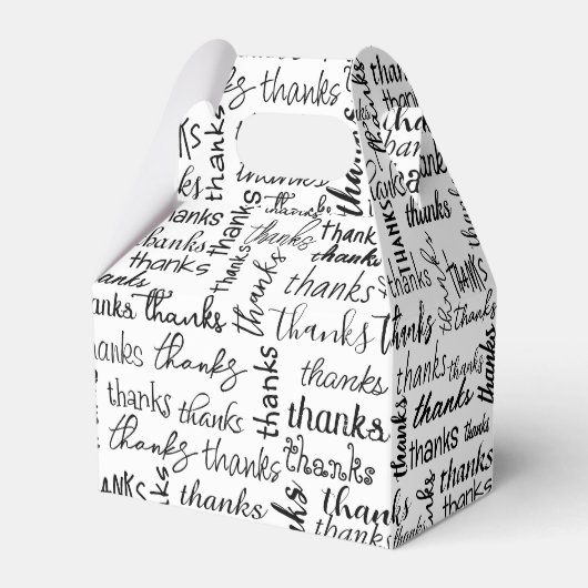 Ballotins Beaucoup Merci Texte noir sur blanc (Verso)