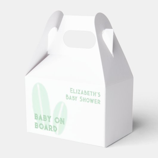 Ballotins Bébé à bord du Baby shower d'aquarelle surf Beach (Verso)