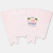 Ballotins Bébé à bord surf splash rose bébé douche (Déplié)