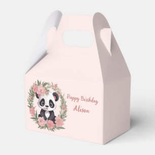 Ballotins Bébé adorable Panda Ours avec fleurs