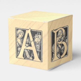 Ballotins BÉBÉ Alphabet Bloc Ballotin Vintage en bois