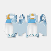 Ballotins Bébé Baby shower bouteille Ballotin bleu (Déplié)