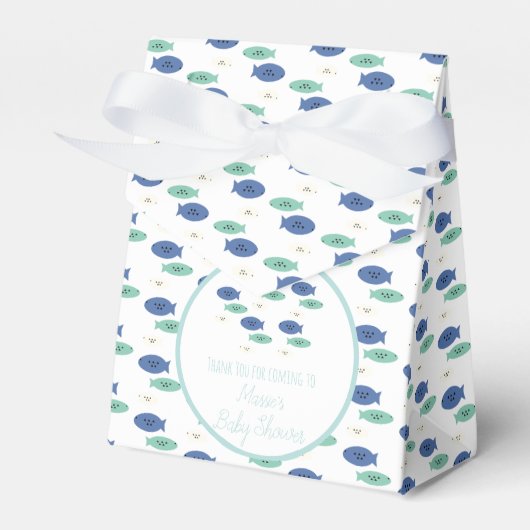 Ballotins Bébé Baignade Poisson Bleu Shower (Verso)