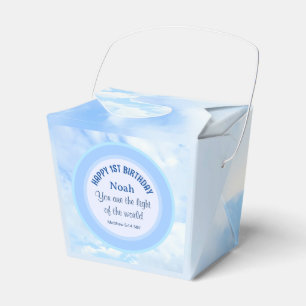 Ballotins Bébé Bleu 1er Anniversaire Foi chrétienne Bible Ve