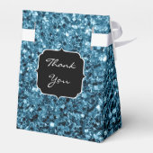 Ballotins Bébé bleu clair faux parties scintillant scintille (Arrière)