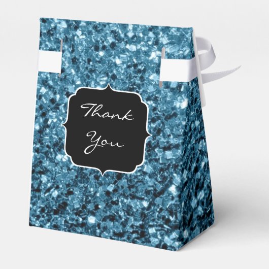 Ballotins Bébé bleu clair faux parties scintillant scintille (Arrière)