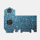 Ballotins Bébé bleu clair faux parties scintillant scintille (Déplié)