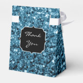 Ballotins Bébé bleu clair faux parties scintillant scintille (Arrière)