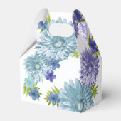 Ballotins Bébé Bleu En Fleur Brunch Douche Merci (Arrière)