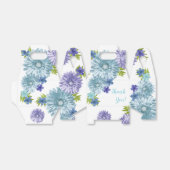 Ballotins Bébé Bleu En Fleur Brunch Douche Merci (Déplié)