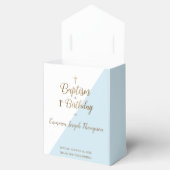 Ballotins Bébé bleu moderne Baptême bébé garçon Baptême prem (Ouvert)