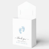 Ballotins Bébé bleu pieds Baby shower Bienvenue bébé garçon (Ouvert)