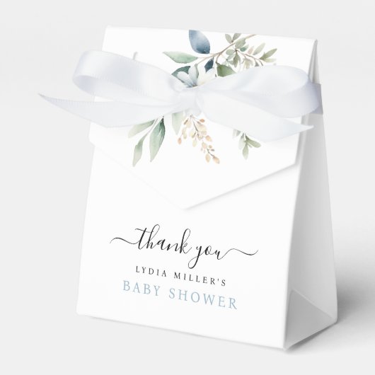 Ballotins Bébé bleu pieds Baby shower Bienvenue bébé garçon (Verso)