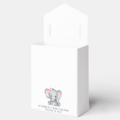 Ballotins Bébé Eléphant mignon fille Douche Merci (Ouvert)