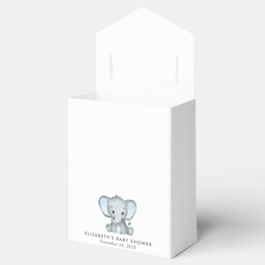 Ballotins Bébé Eléphant mignon garçon douche Merci (Ouvert)