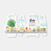 Ballotins Bébé en construction Baby shower (Déplié)